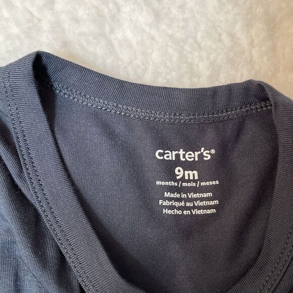 NEW Carters Purelysoft‎ Baby Boy Clothes 9 Months Pants Shirt Hat 3 PC Set Cute - Picture 4 of 8